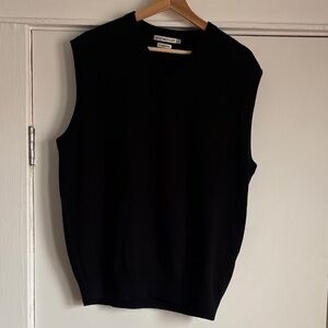 Peter Millar Men's V-Neck Black Sweater Vest